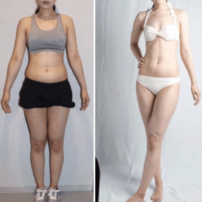 ダイエット目的のトレーニングに取り組む様子